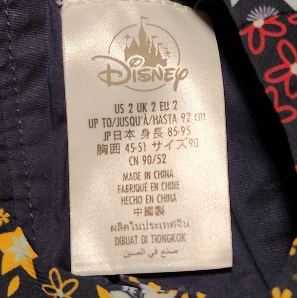 Disney Encanto Floral Baby Girl Long Sleeve Dress Size 2 - Picture 6 of 6